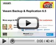 Veeam Backup & Replication 6.5 for customers